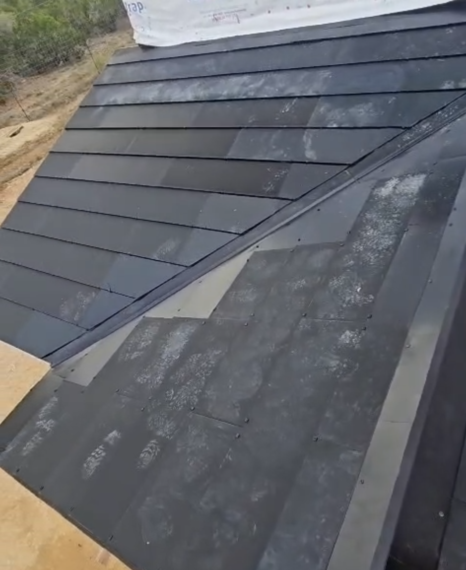 A photo of a small solar roof I installed myself
