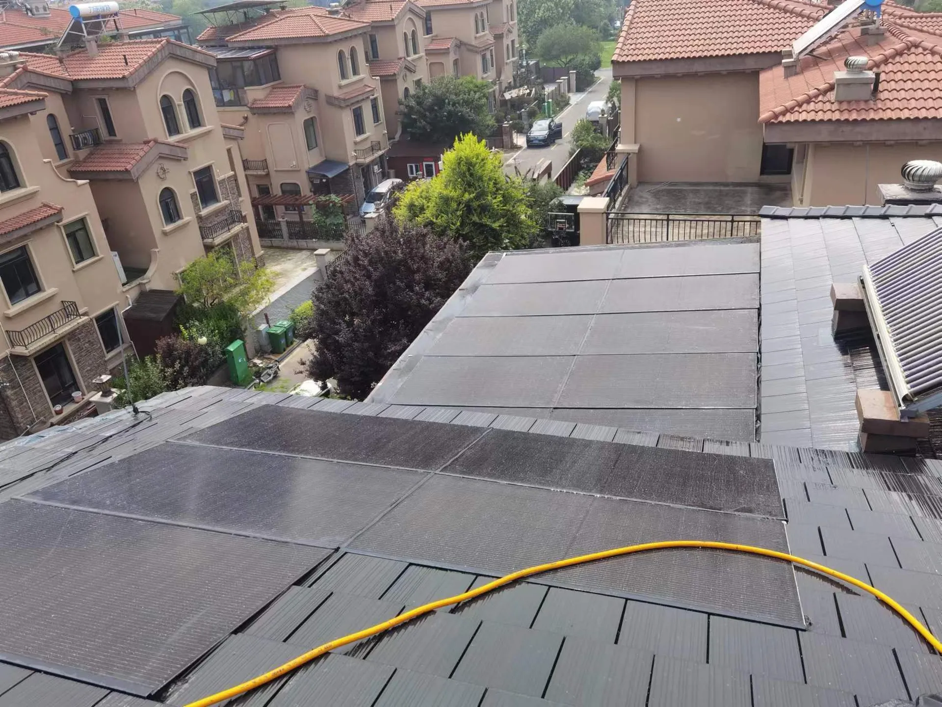Completed solar roof project